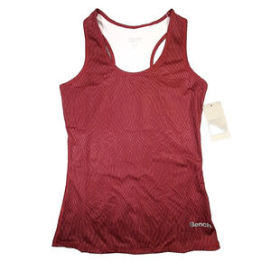 Bench Urbanwear Womens Fitted Top Racer Back Red Petite Small Sleeveless Tank